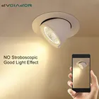 Светодиодный потолочный светильник с регулируемой яркостью, поворот на 360 градусов, потолочный светильник для столовой, гостиной, точечные светодиодные светильники