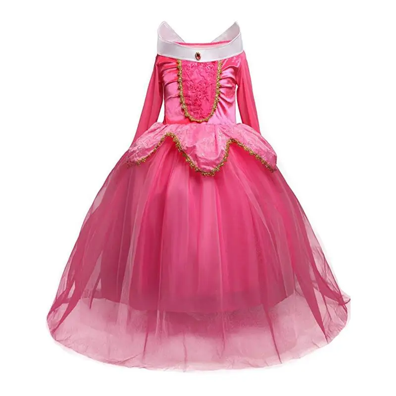 cosplay dress Маскарадное платье принцессы для детей от 4 до 10 лет костюм Анны и Эльзы для детей платье на Хэллоуин с принтом снежинок vestidos/детская одежда для девочек - Цвет: cosplay dress