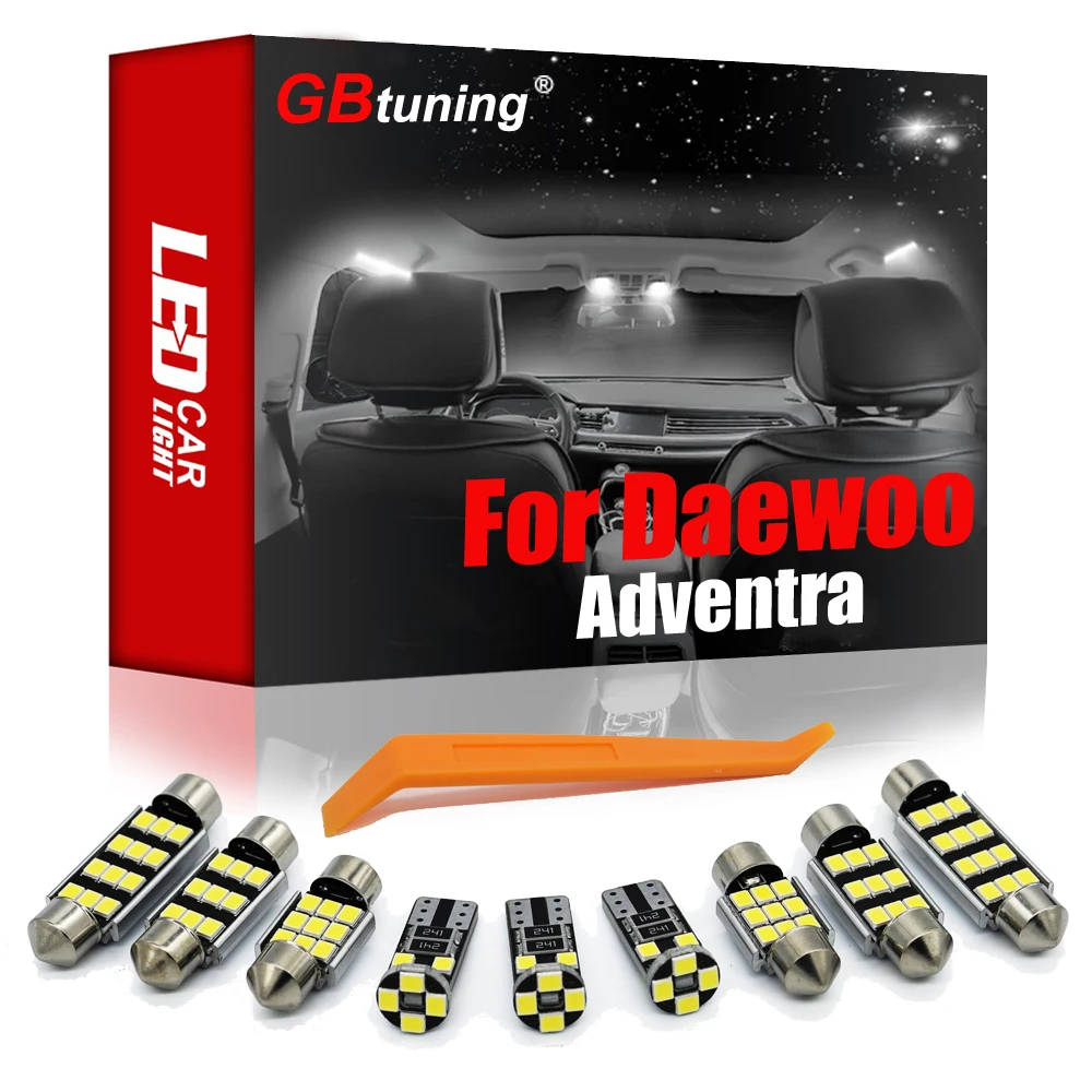 

GBtuning Error Free LED For Daewoo Adventra VY II VZ 2003-2006 Vehicle Dome Map Indoor Trunk Bulb Interior Light Accessories Kit