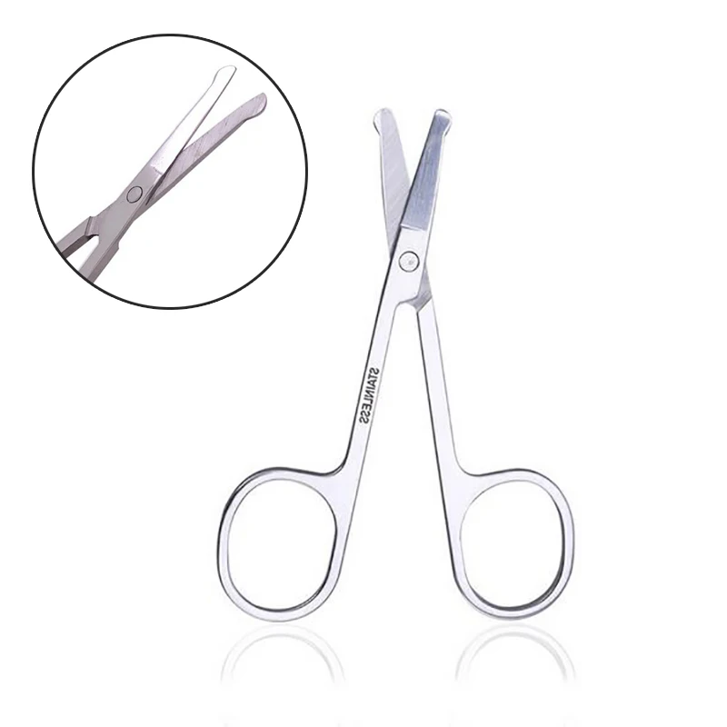1 шт. ножницы для макияжа из нержавеющей стали бровей инструмент маникюр усы