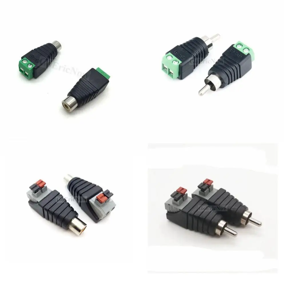 1 шт. радиочастотный коаксиальный Cat5 Разъем RCA штекер/гнездо AV штекер адаптер BNC UTP