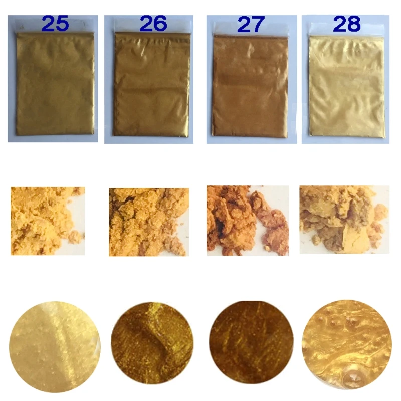 

Natural Mineral Mica Powder Epoxy Resin Color Pigment Dye Set 32 Color Cosmetic Grade Mica Powder Makeup Lip Soap Making