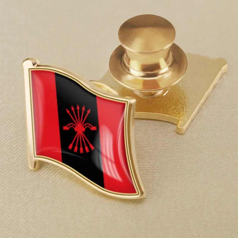 

Coat of Arms of Spanish Falange Española de las JONS of Spain Flag Lapel Pins Broochs Badges
