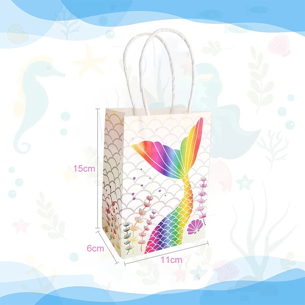 12 шт. бумажный пакет для подарков с ручкой | Дом и сад