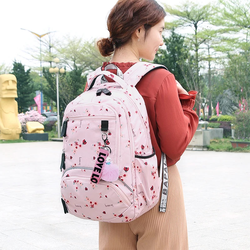 

New Large schoolbag cute Student School Backpack Printed Waterproof bagpack primary school book bags for teenage girls kids