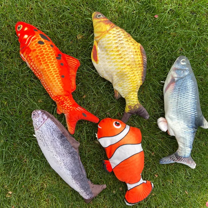 

The new net red fish plush electric toy the same jumping fish simulation toy electric swing fish