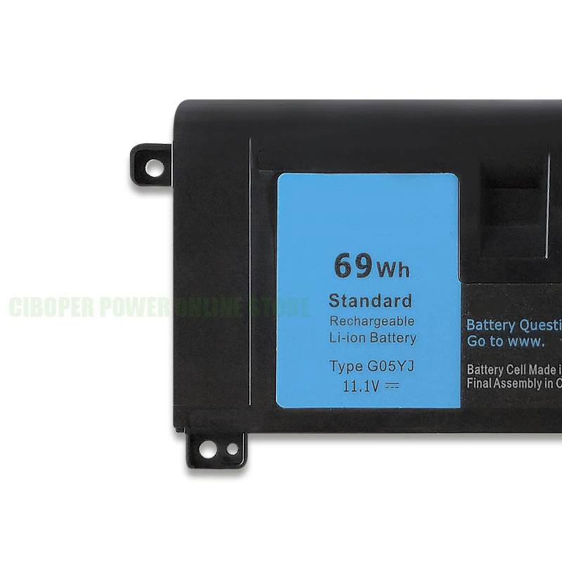 Фото CP аккумулятор для ноутбука Y3PN0 8X70T G05YJ 11,1 В 69 Втч для Alienware 14 A14 M14X R3 R4 серии Alienware ALW14D ALW14D-4528 14D-1528 №1