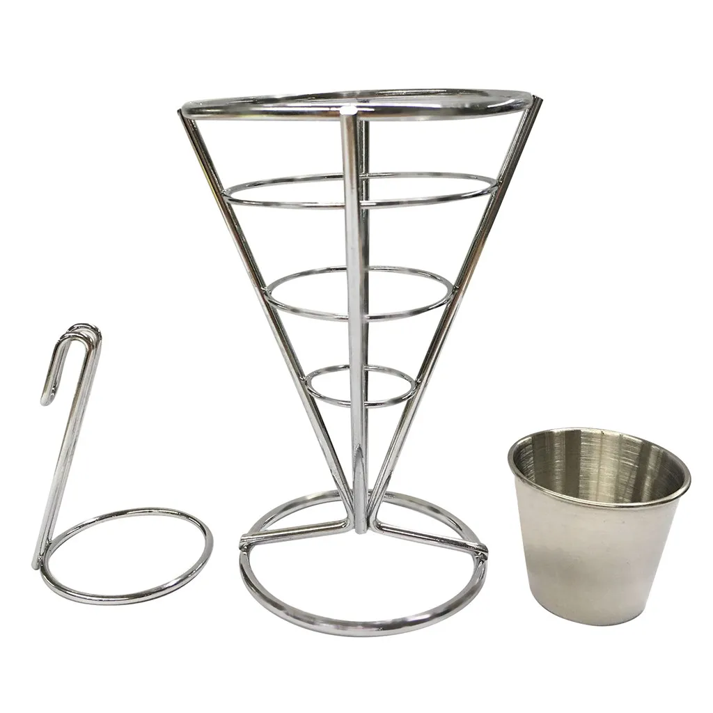 3 вида стилей подставка для картофеля фри конусов витрина закусок жареной курицы