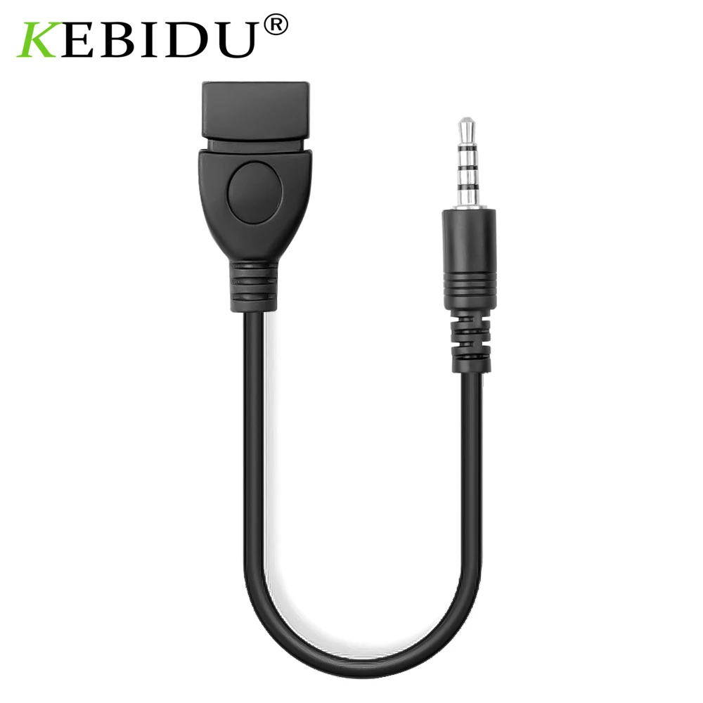 

Кабель kebidu 3,5 мм штекер аудио AUX разъем к USB 2,0 Тип A Разъем адаптер конвертера OTG для автомобиля MP3