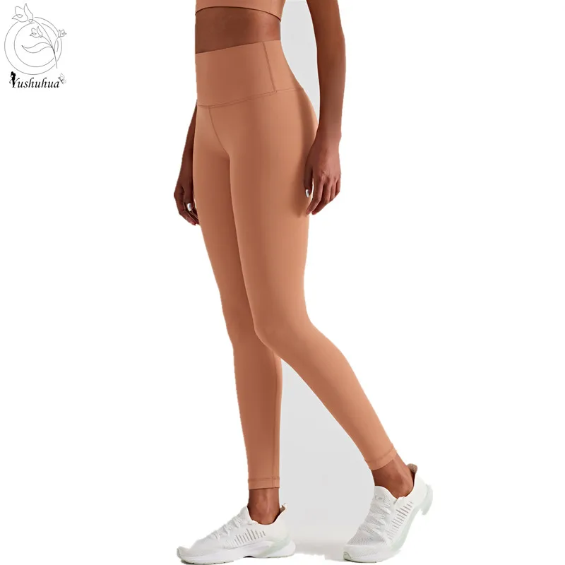 

Yushuha High Quality Workout Gym Leggings Women High Rise Squat Proof Yoga Pants Sport Leggings Tights Running Push-ups Leggings
