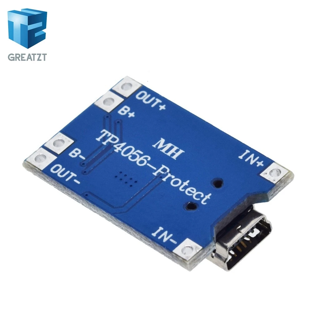 GREATZT type-c/Micro USB 5V 1A 18650 TP4056 модуль зарядного устройства литиевой батареи зарядная плата с защитой двойные функции 1A L