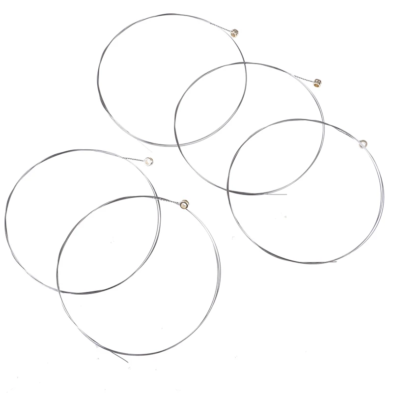 

5Pcs Silver Tone Steel Strings E-1 for Acoustic Guitar String