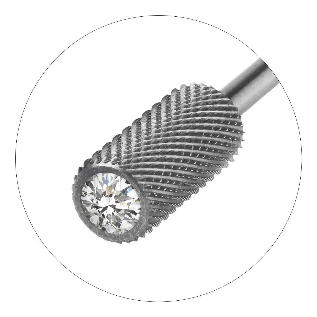 Сверла для маникюра и педикюра цилиндрическая твердая Металлическая Насадка