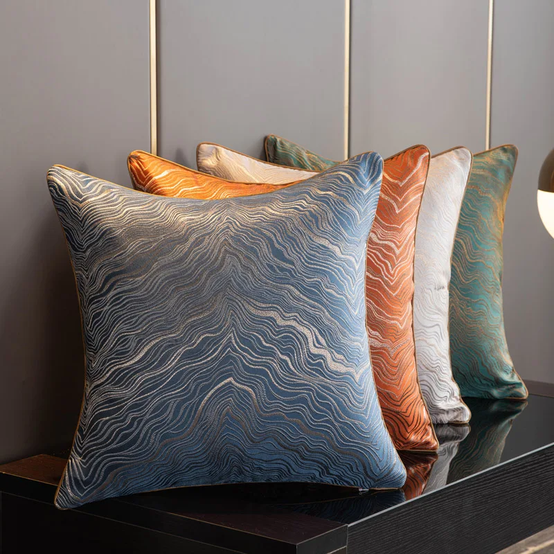 

Nordic Style Pillow Case Luxury Fashion Print Simple Living Room Pillow Case Large Square Kissenbezug Home Products DI50BZT