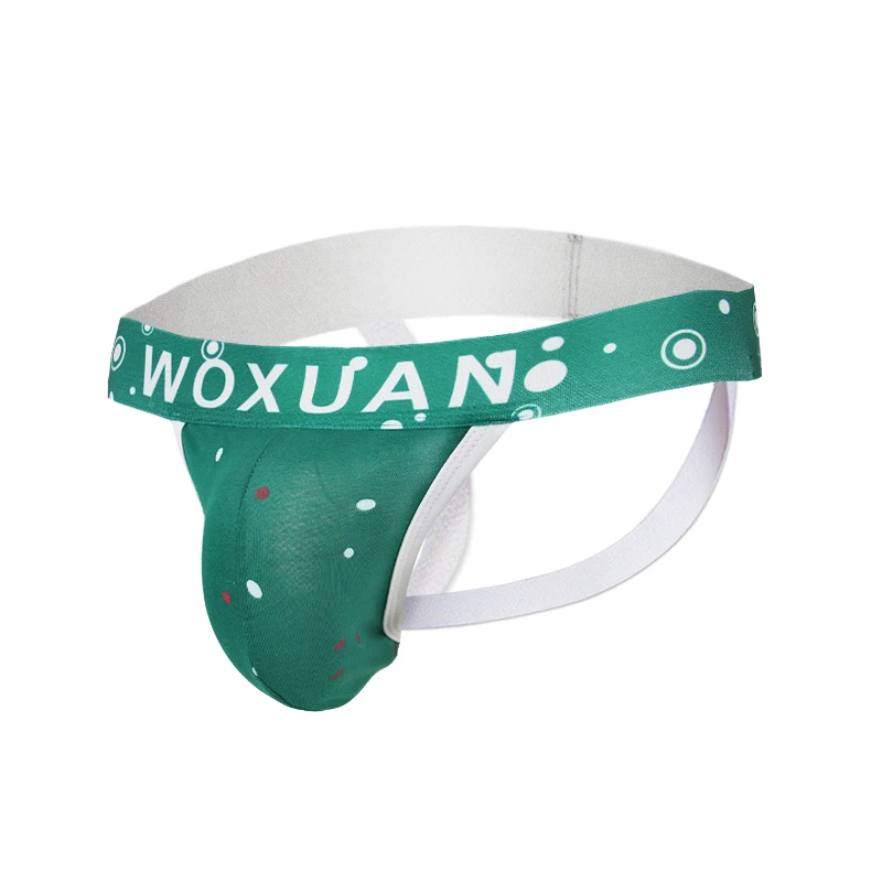 3PCS Men Briefs Cotton Men's Thongs Gay Sexy Underwear Print Star Underpants Sexy Sissy Panties U Convex G-string Male jockstrap