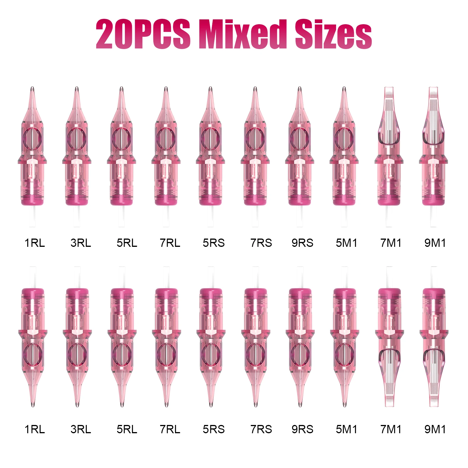 10/20 шт. оригинальный смешанные картридж иглы татуировки RL RS M1 Одноразовые