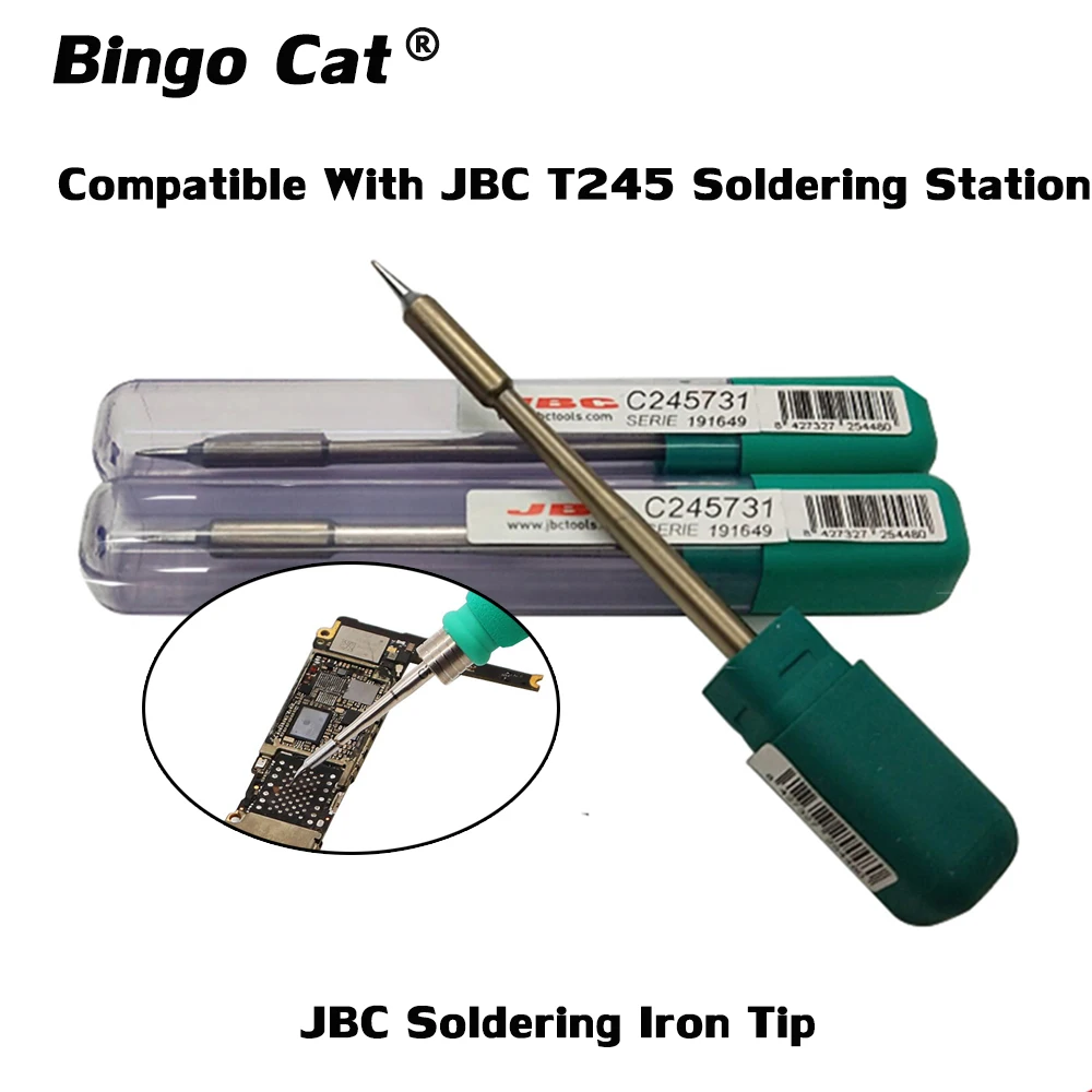 

JBC Soldering Iron Tip 245-939 245-765 C245-030 C245-036 Original Welding Nozzle Compatible With JBC T245 Soldering Station Tool