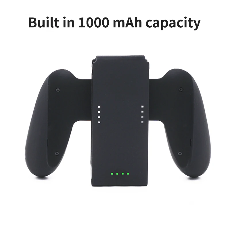 Зарядное устройство Joy Con с аккумулятором 1000-1800 мАч удобная рукоятка 2 в 1 для Nintendo