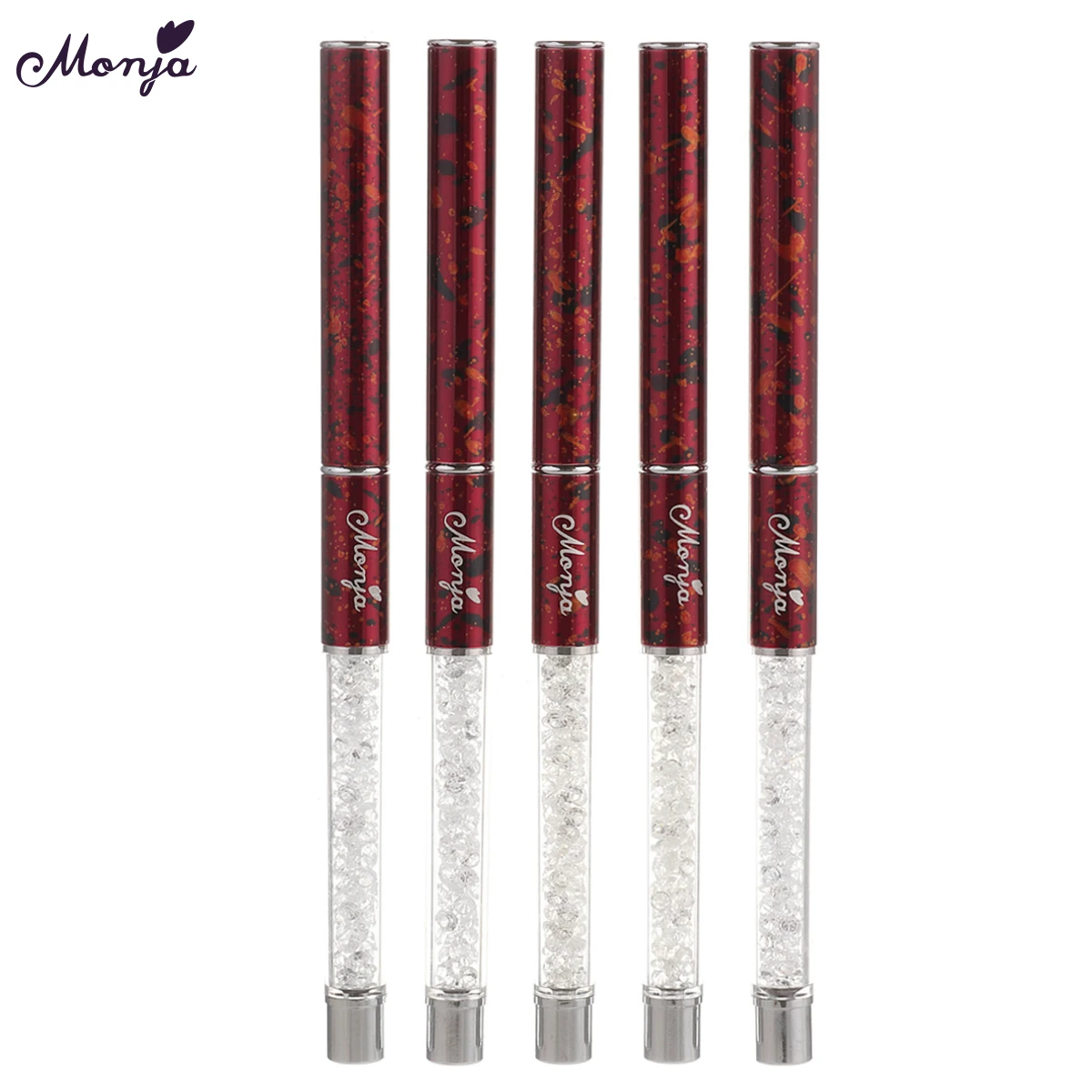 Кисть Monja Стразы для дизайна ногтей акриловый УФ гель наращивания кисточка