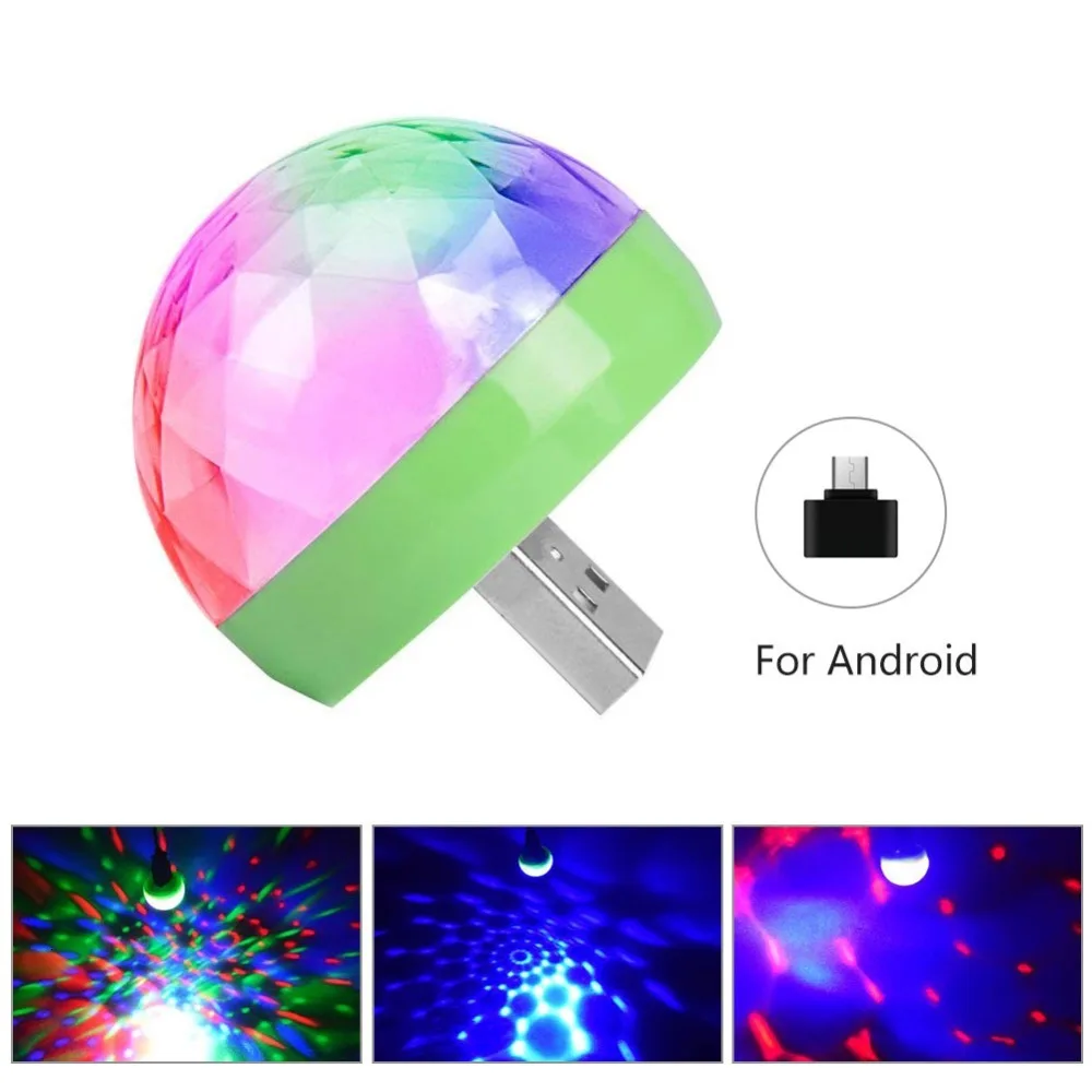 СВЕТОДИОДНЫЙ Автомобильный USB атмосферный свет DJ RGB Мини Красочный музыкальный
