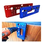 1 комплект позиционер для шкафа, двери, шкафа, направляющая для сверления, втулка для отверстия, ручка для шага, перфоратор, локатор для деревообработки, карманный джиг из алюминиевого сплава