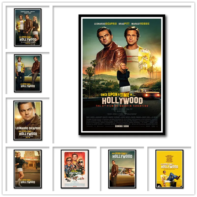 Бумажные принты Once Upon A Time In Hollywood с белым покрытием домашнее украшение для