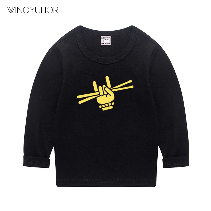 

Футболка детская с длинным рукавом и круглым вырезом, из хлопка