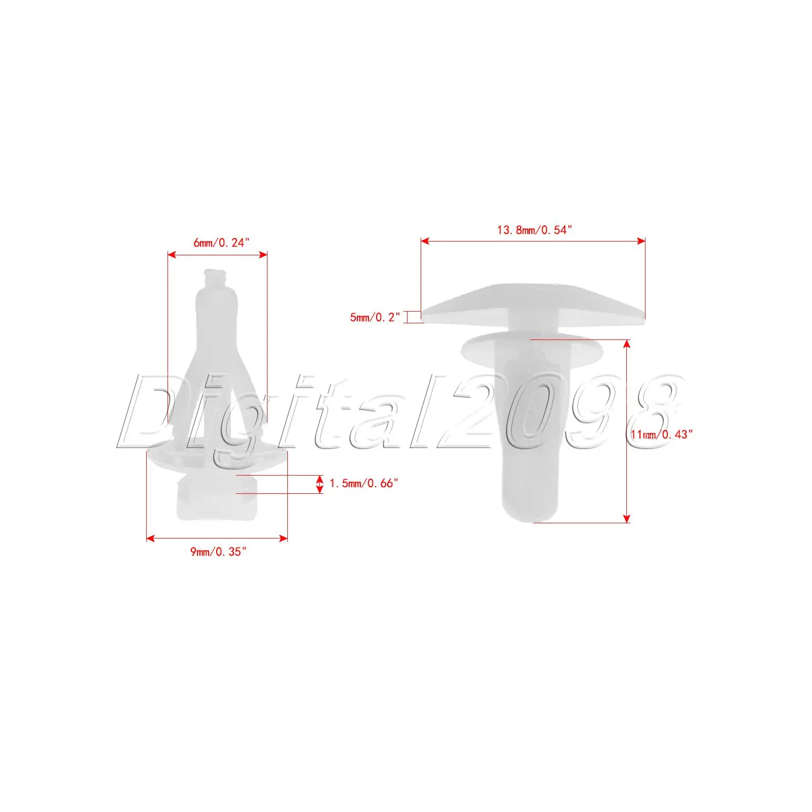 10 х белых резиновых уплотнительных зажимов для дверей и багажника 91530 SP1 003