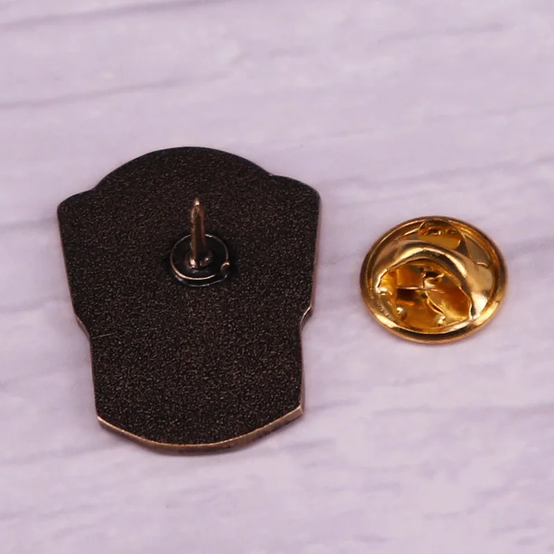 Эмалированная заколка в виде черепа виски мужские стиле ретро Хэллоуин