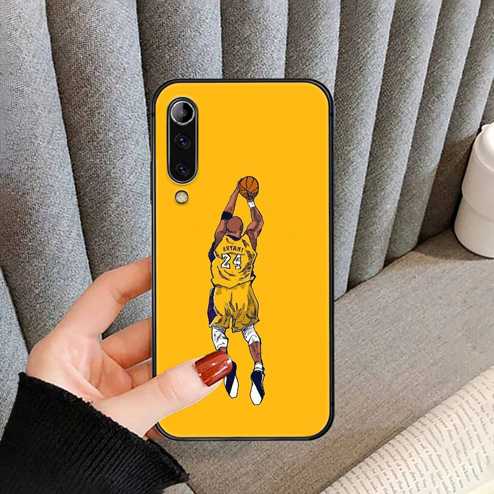 

Basketball Star Kobe Black Mamba Phone Case cover For XIAOMI redmi note K 4 5 6 7 8 9 10 20 30 3 A X Pro ultra black coque