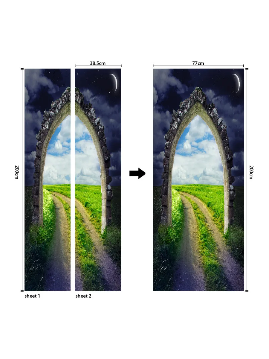 AMJ Очаровательная Коллекция креативных экологически чистых 3D Might & Magic стикеров