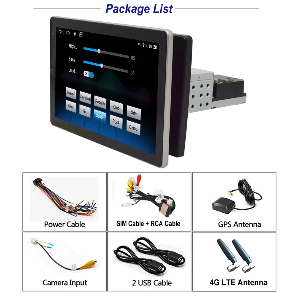 

NEW Car Player Android 8.1 FM Radio Receiver 4G 2+32G Bluetooth Car MP5 2020 GPS Car Radio