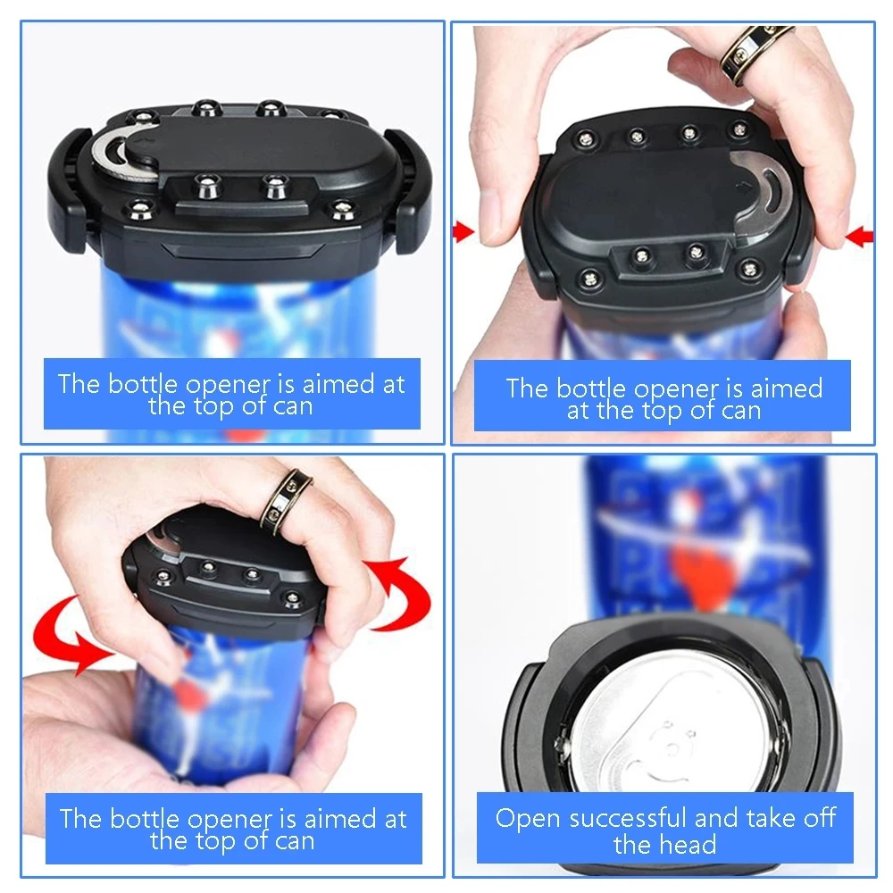 

1 PCS Multifunctional Can Opener Kitchen Can Opener Go Swing Topless Beer Can Opener Beer Bottle Top Drafter Kitchen tools