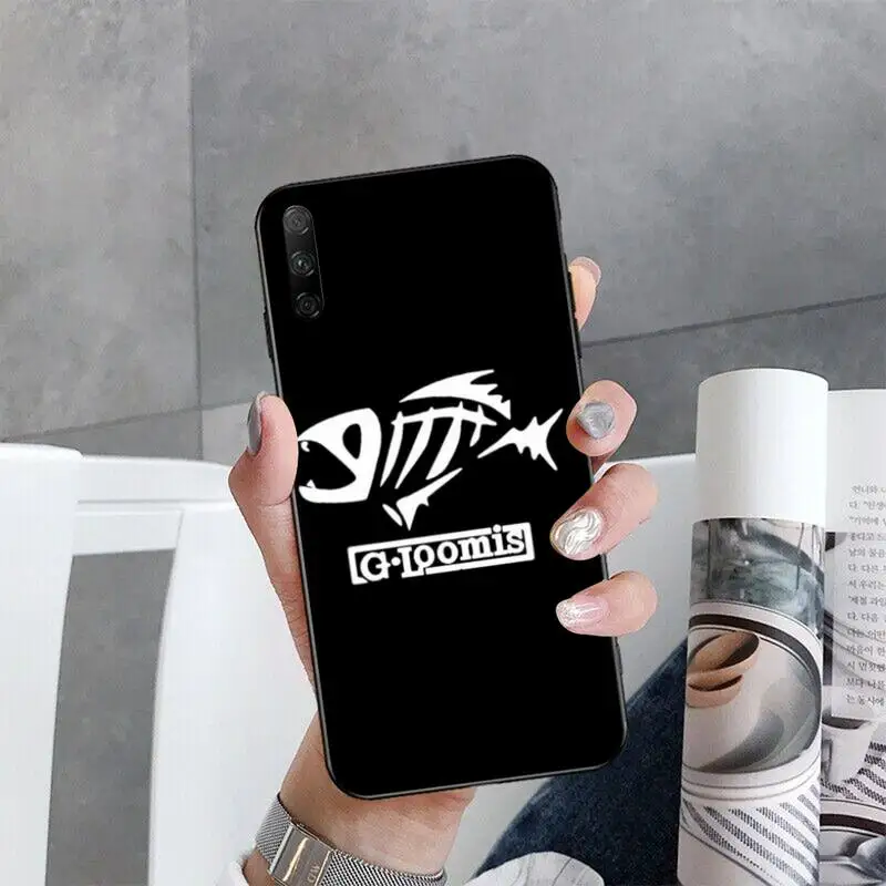 Чехол для телефона CUTEWANAN Gloomis Go черный мягкий чехол с логотипом на открытом