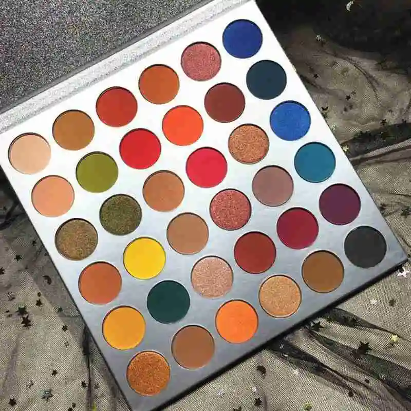 

Eye Shadow Palette Waterproof Pearlescent Eyeshadow Eye Glazed Long Lasting Bright Beauty 36 Colors
