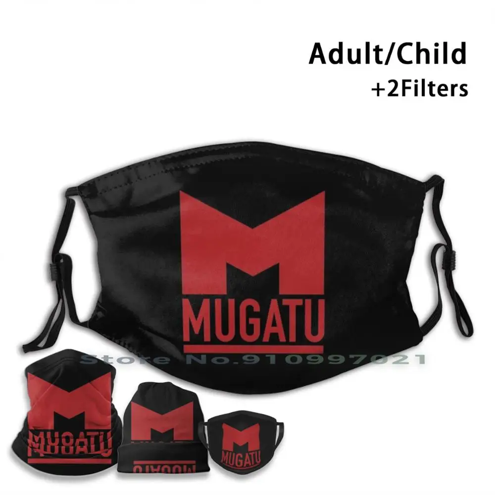 Мугату красный нестандартной конструкции для детей и взрослых Маска Фильтр