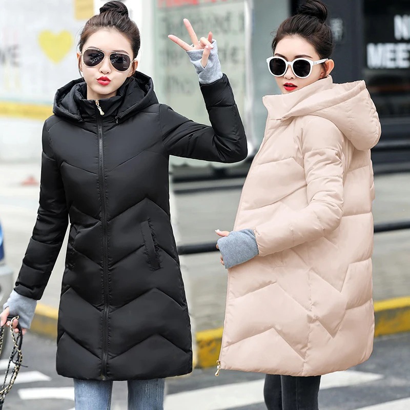 2021 осень зима теплое пальто с капюшоном для женщин Большие размеры S 7XL перчатками