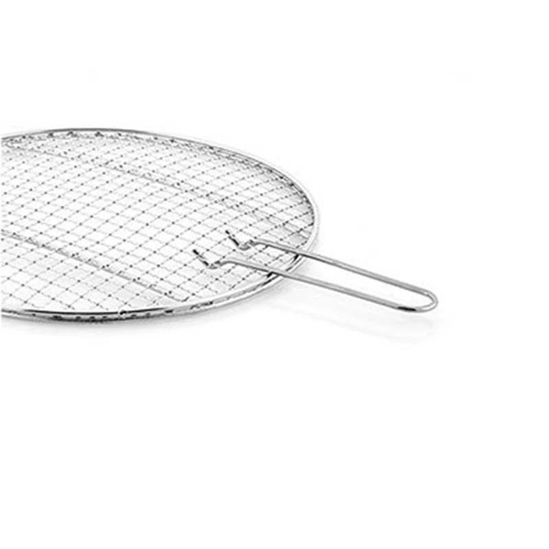 

Outdoor Stainless Steel Grill Portable Barbecue Grid Mini Round Charcoal Folding Bbq Grill Outdoor Camping Picnic Tool