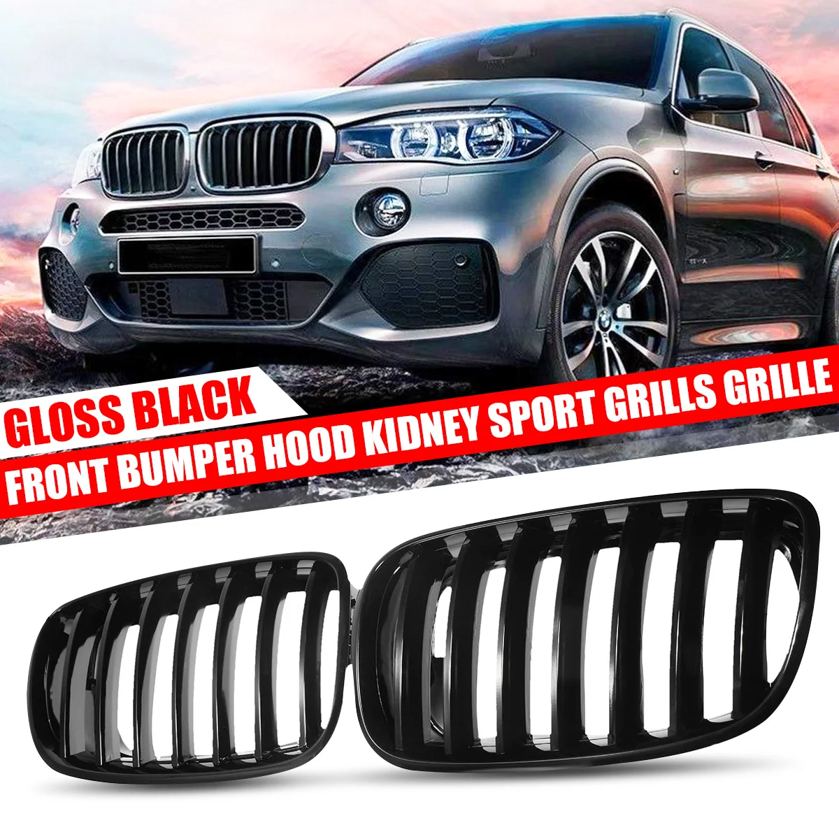 Решетка для переднего бампера BMW E70 E71 X5 X6 2007-2013 | Автомобили и мотоциклы