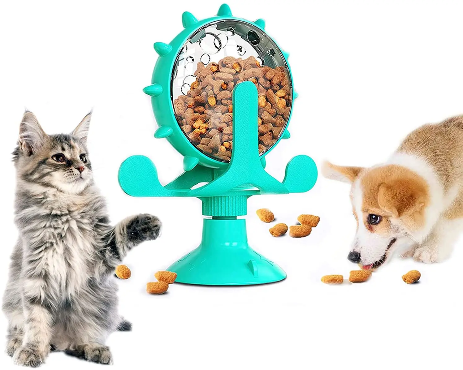 

Original Treat Leaking Cat Dog Toy Windmill Interactive Rotatable Wheel Toy for Cats Kitten Dogs Pet Products Accessories