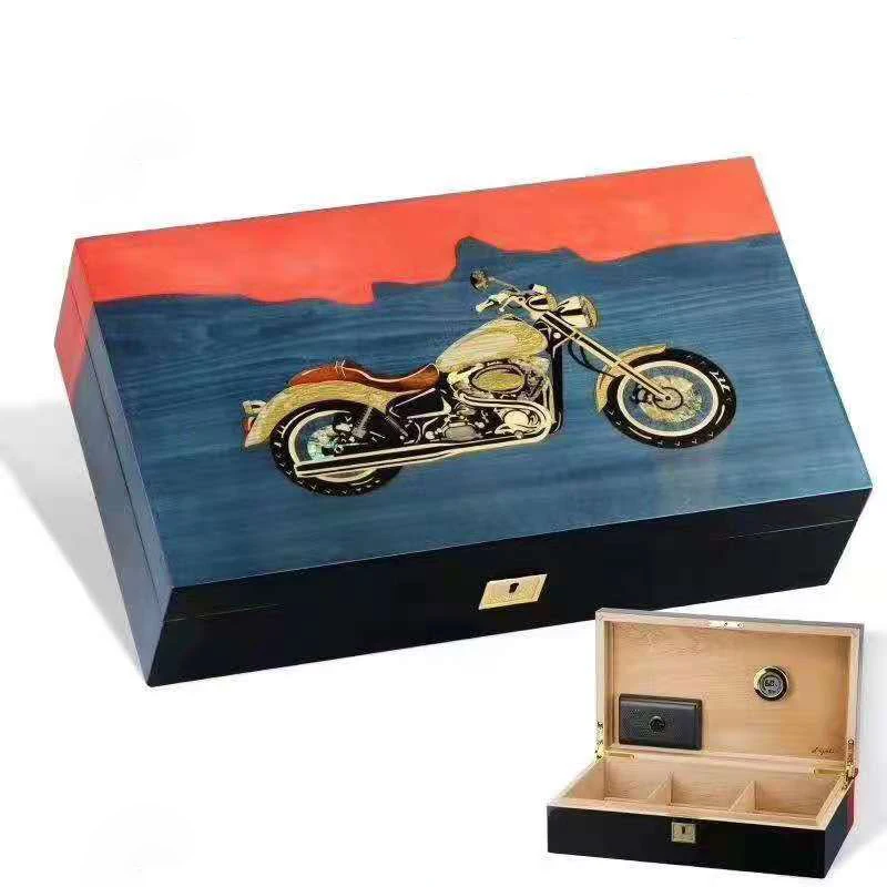 Новое поступление чехол для сигар кедровый ящик сигарет с замком 2 увлажнители