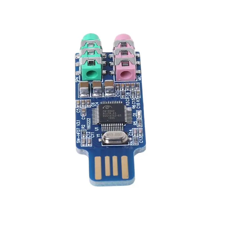 

CM108 USB Drive Free Sound Card Laptop Computer External Sound Card Module
