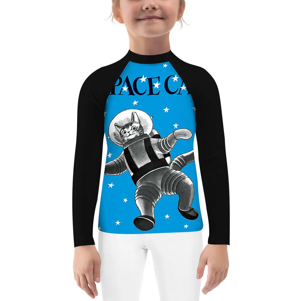 Для молодых людей Space Cat без Gi Jiu Jitsu (джиу джицу) сжатия Спортивная одежда с длинным