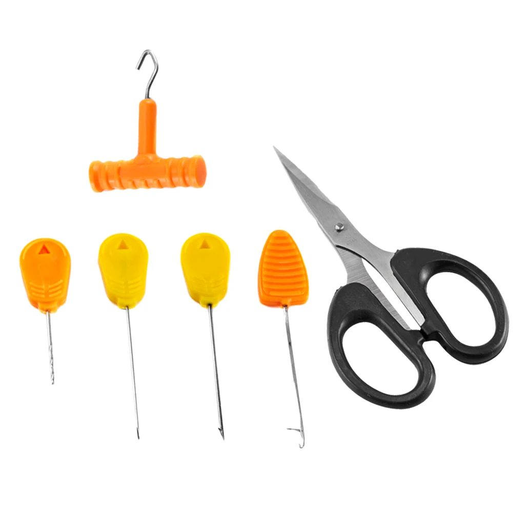 

1 Set Fishing Rig Tool Kit Needle Scissors Fishing Driller Cutter Rigging Tools Durable Corrosion Resistant