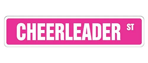 Для Cortan360 CHEERLEADER Street Sign cheerleading coach team cheer Indoor/Outdoor 8 &quotНаклейка|Наклейки для