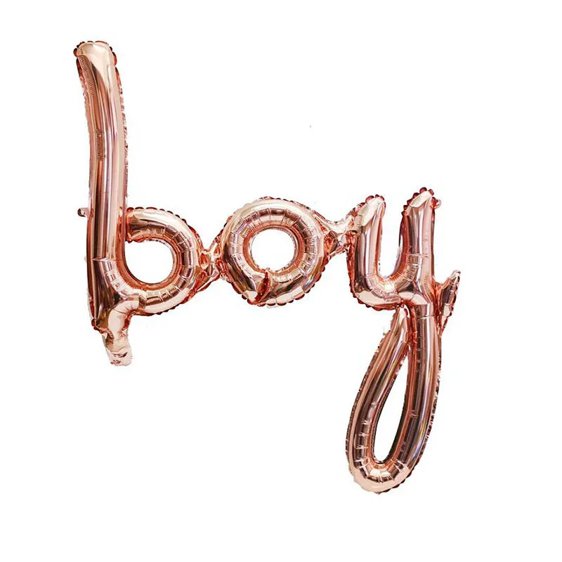 Фольгированные воздушные шары Twins розового золота с надписью One Boy Girl Baby Shower для 1