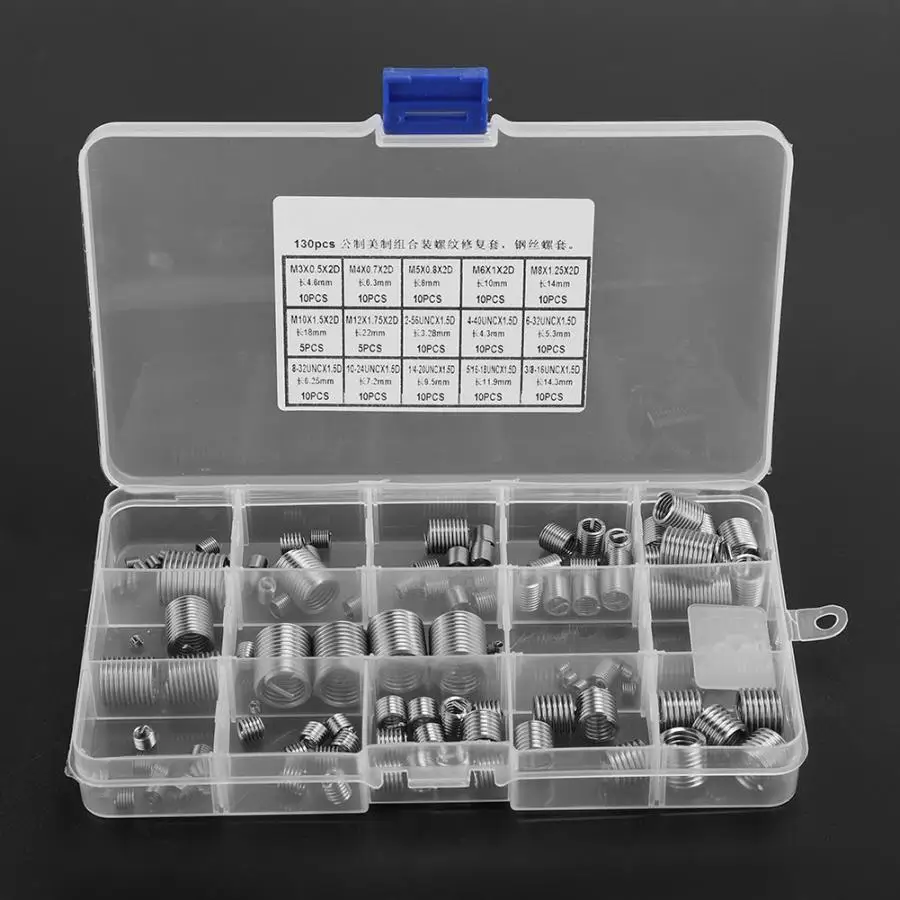 Набор инструментов для ремонта проволоки из нержавеющей стали 140 шт. |