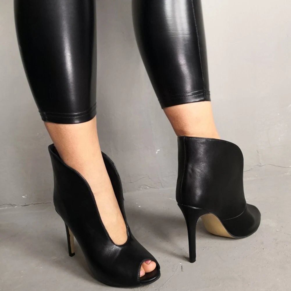 GIGIFOX пикантные Босоножки с открытым носком Летняя обувь размера плюс 47 вечерние