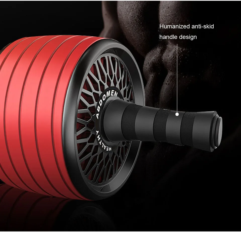 Новинка бесшумный ролик для пресса Ab с ковриком 2 в 1 и Скакалка рук талии ног