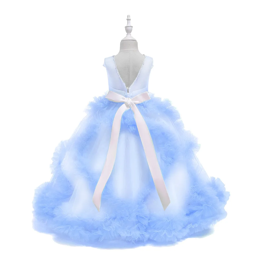 Детское праздничное платье принцессы для девочек-подростков подружки невесты